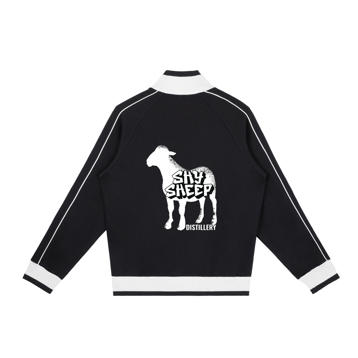 Color Block Raglan Sleeve Zip Track Jacket