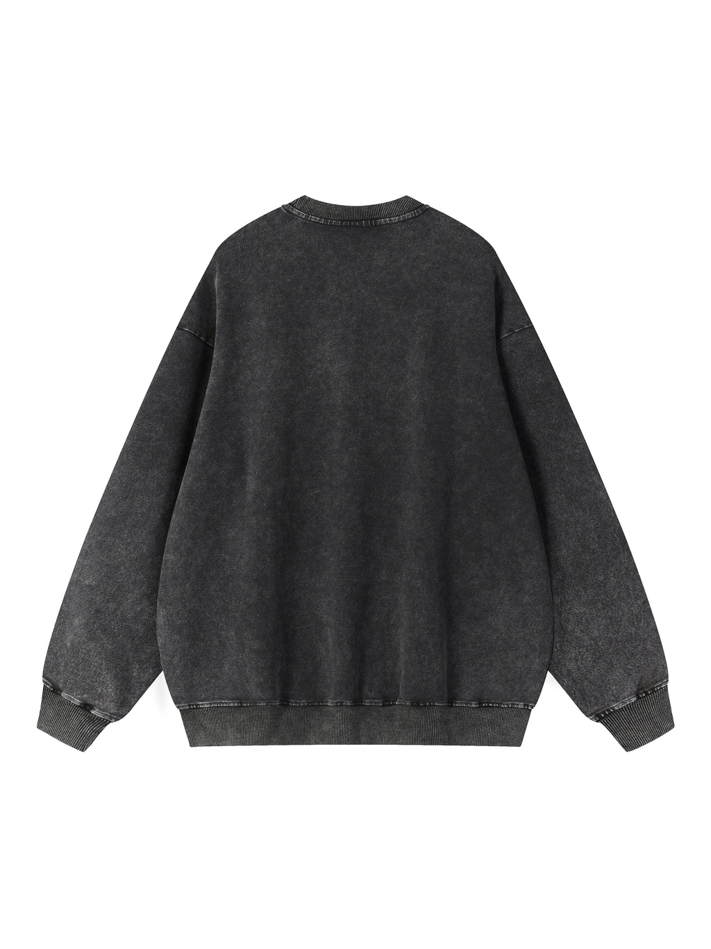 Snow Wash Oversized Crewneck Sweatshirt